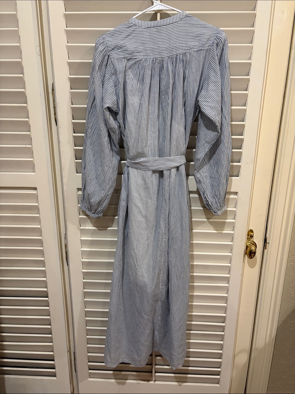 Universal Thread Blue & White Striped Button and belted Dress, Small,NWT - Picture 2 of 5
